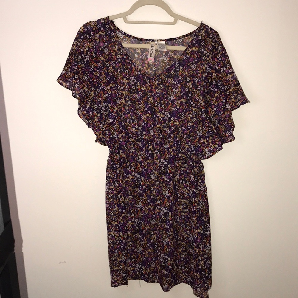 Patterned mini dress
